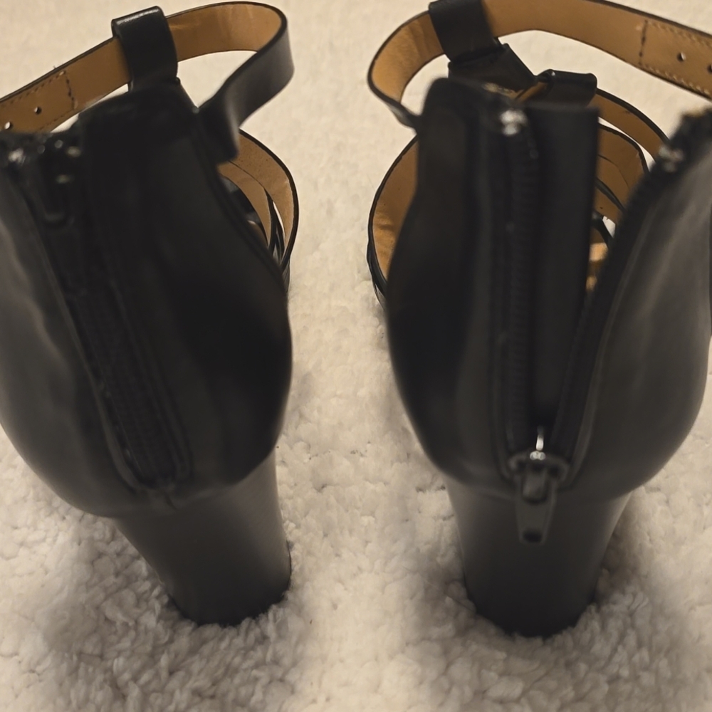 XOXO Black Strappy Heels - Picture 7 of 12